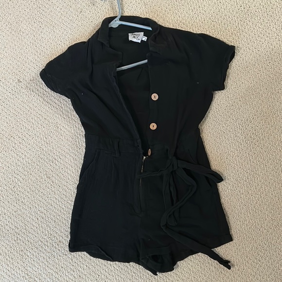 Princess Polly Mini Black Romper - Picture 1 of 2